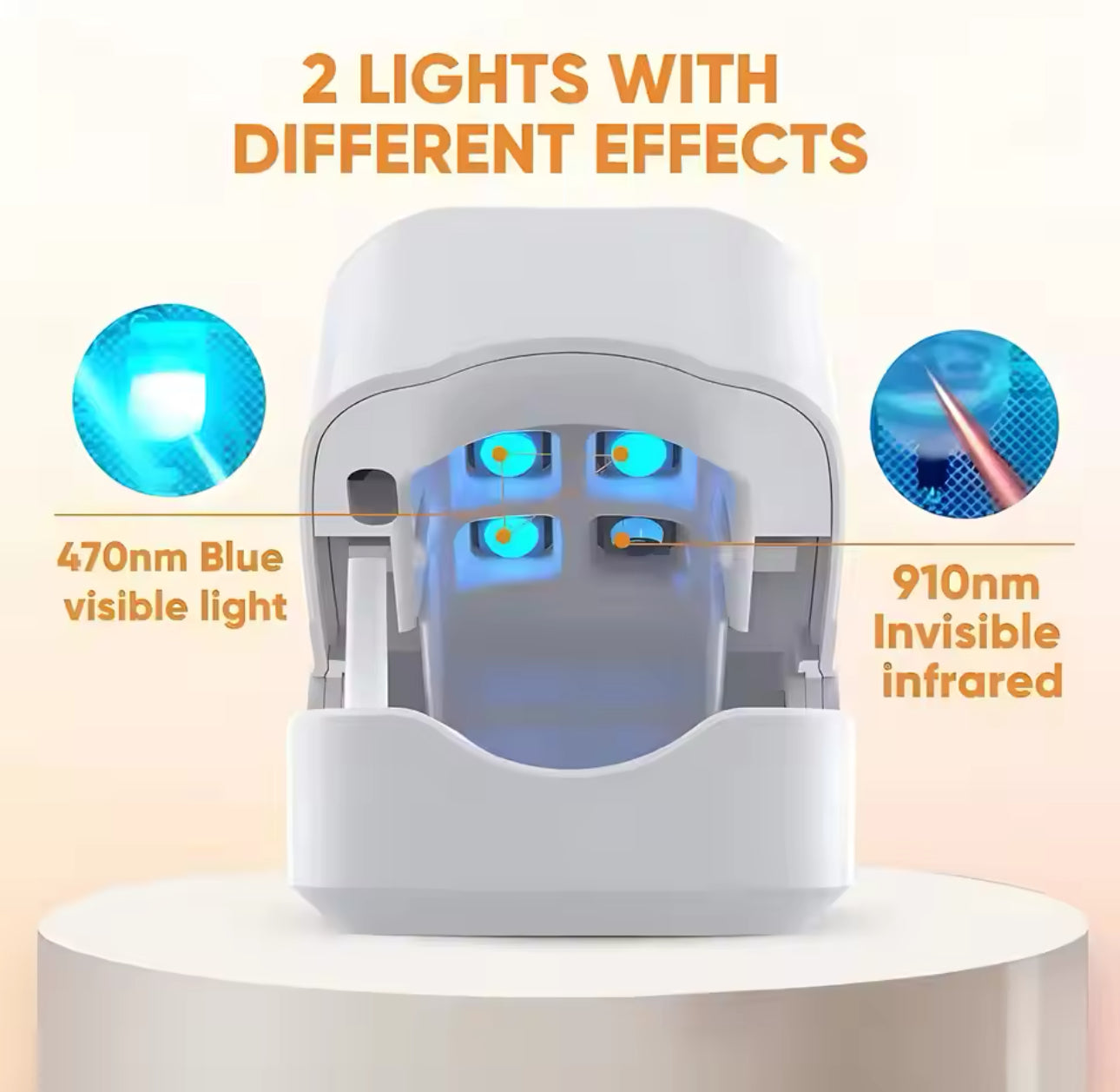 UV LED Nail Device Odorless for Thick and Discolored Nails